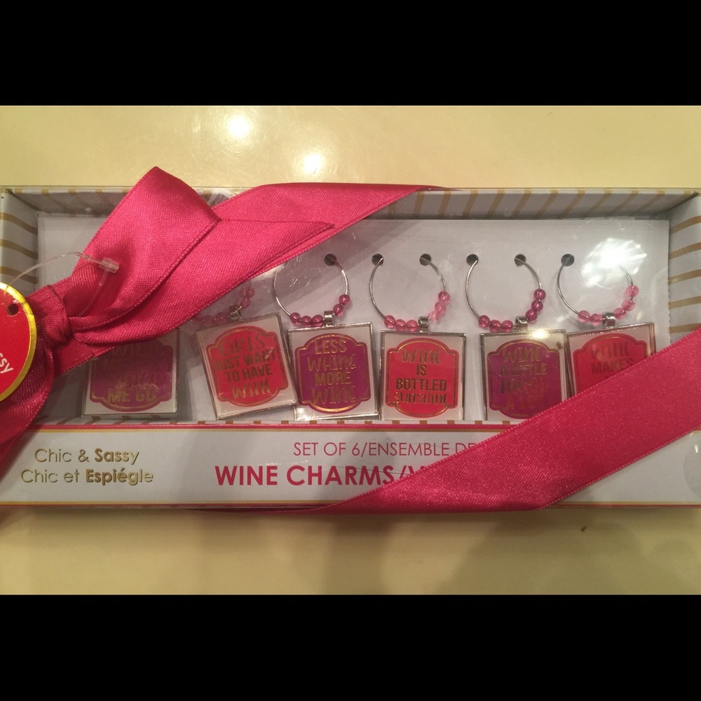 Set of 6 Boutique wine toggles